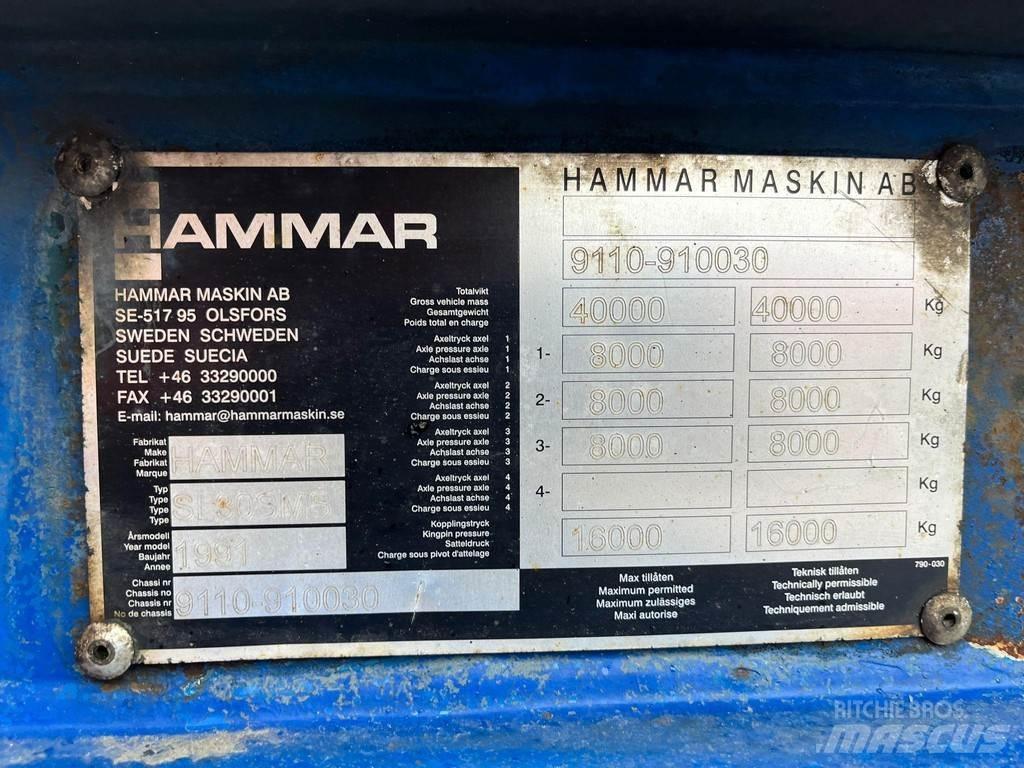 Hammar SL 30 SMS 컨테이너 세미 트레일러