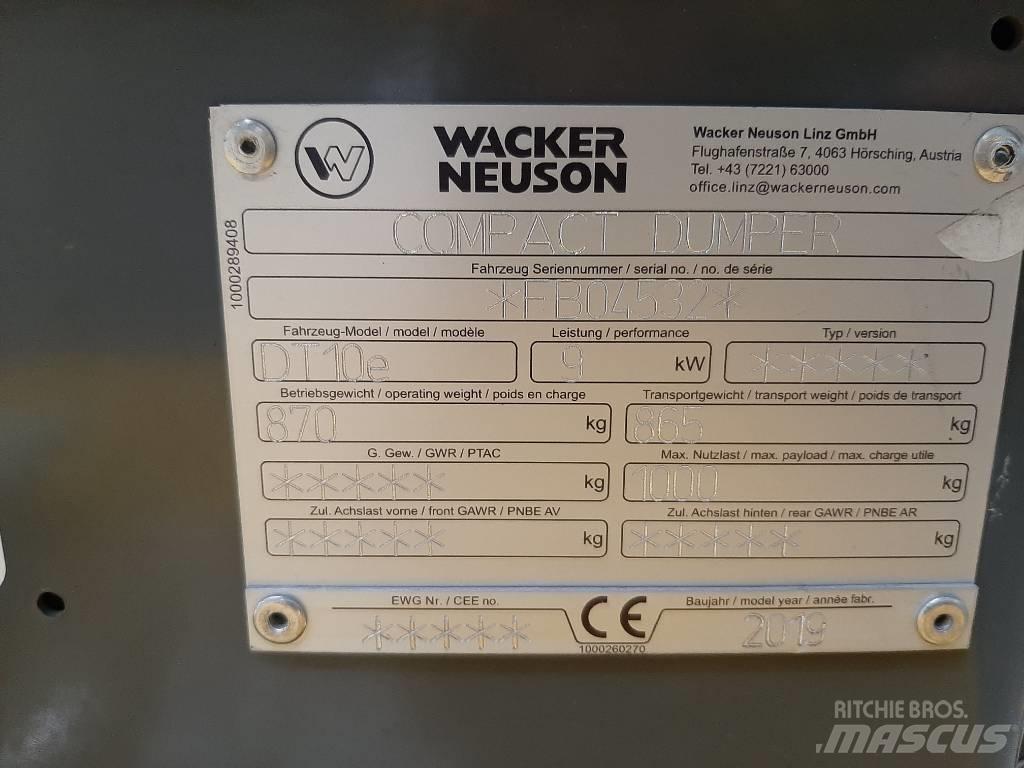 Wacker Neuson DT10e  궤도식 덤프