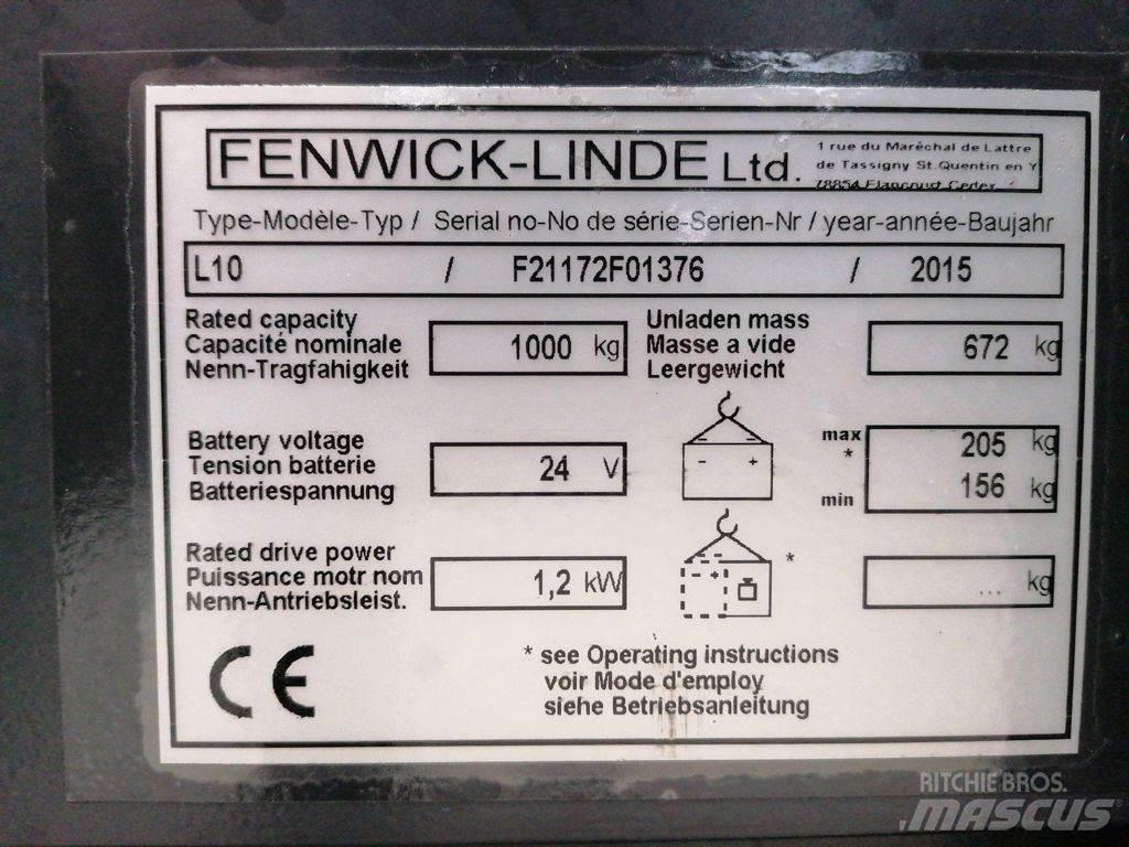 Linde L10 포크리프트