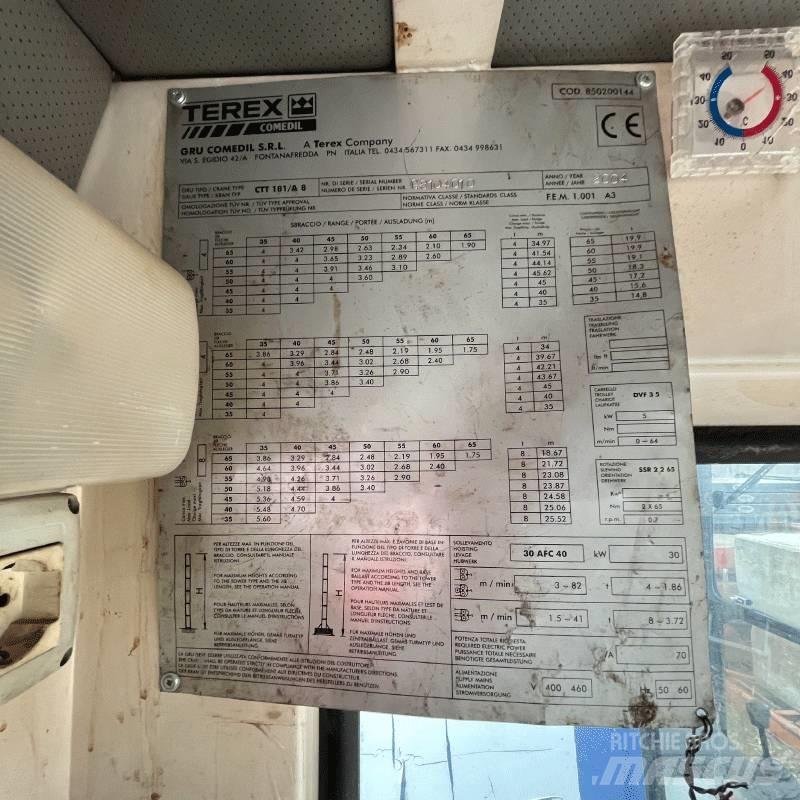 Terex CTT181-A8 타워 크레인