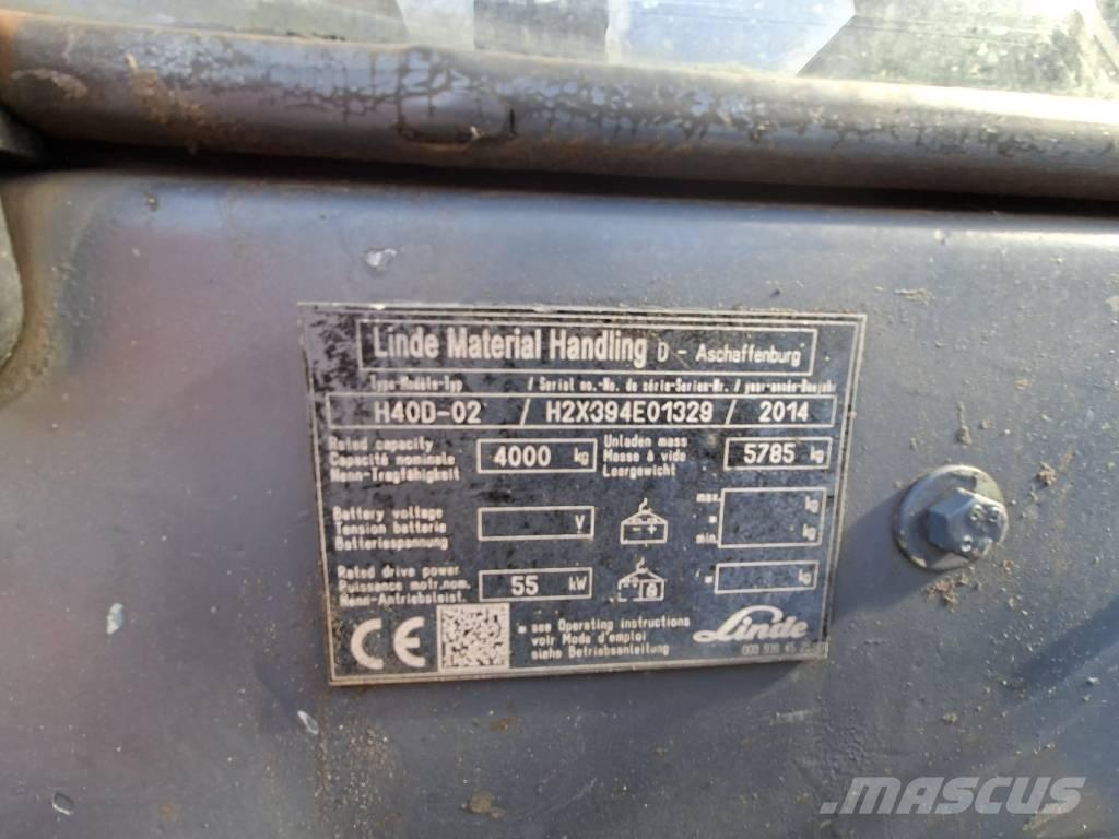Linde H40D-02 디젤 지게차