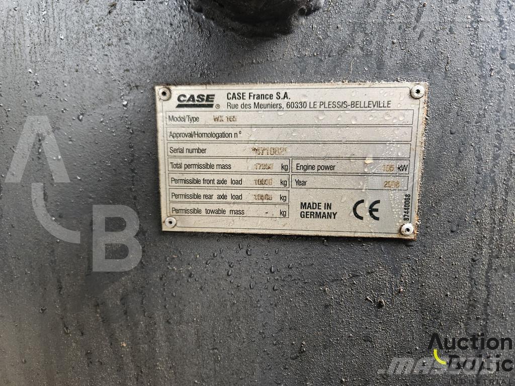 CASE WX 165  휠 굴삭기