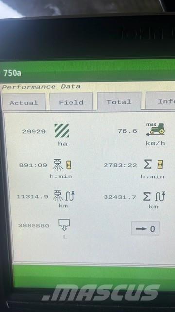 John Deere R952i 자주 동력 분무기
