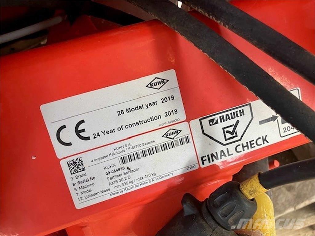 Kuhn Axis 30.2D 스프레이어 퍼틸라이저