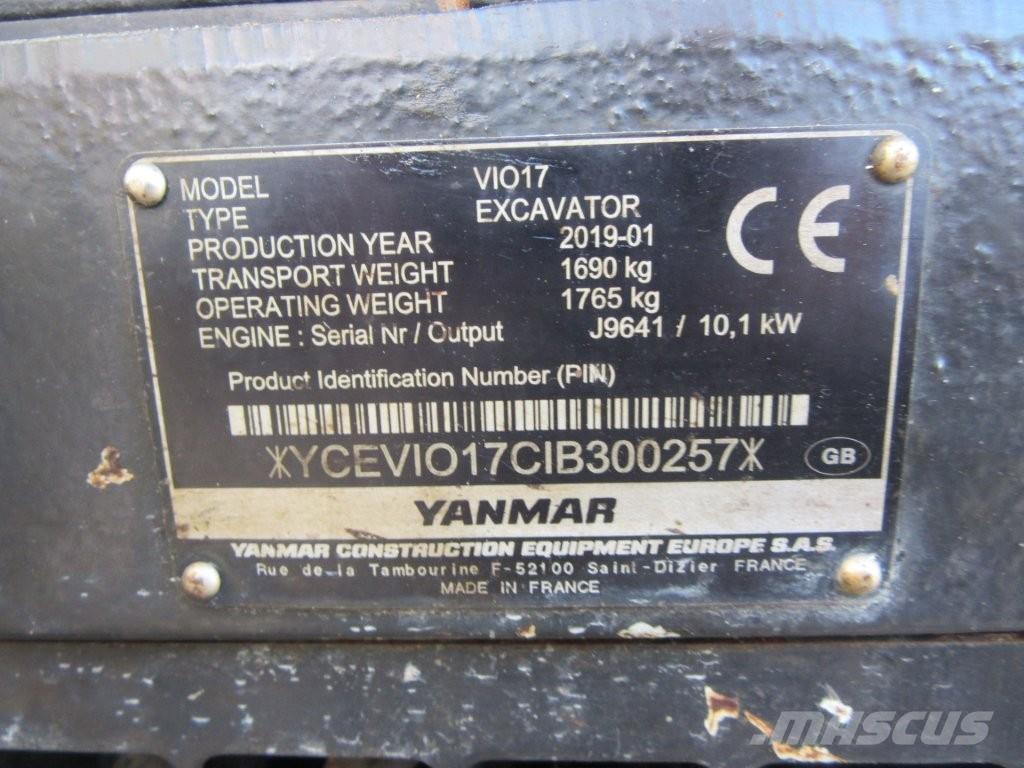 Yanmar ViO17 대형 굴삭기 29톤 이상