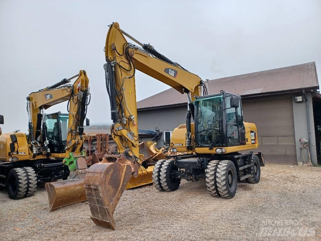CAT 313 D  휠 굴삭기