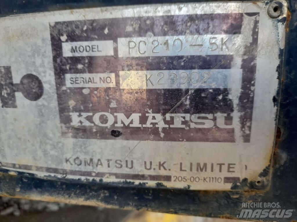 Komatsu PC 210-5 대형 굴삭기 29톤 이상