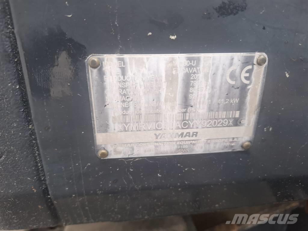 Yanmar Vio 80 U 중형굴삭기 7톤-28톤