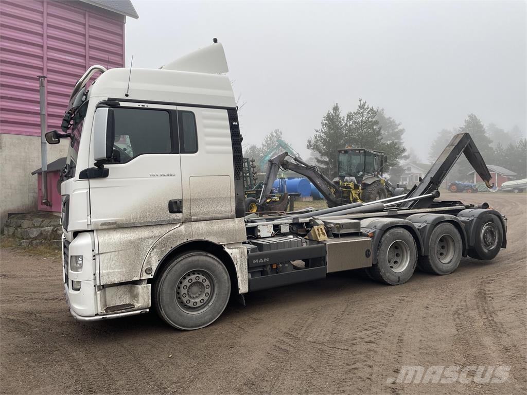 MAN TGX 35.580 훅 리프트 트럭