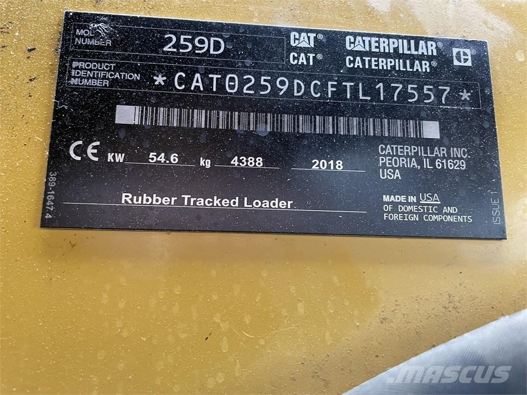 CAT 259D HF  스키드로더
