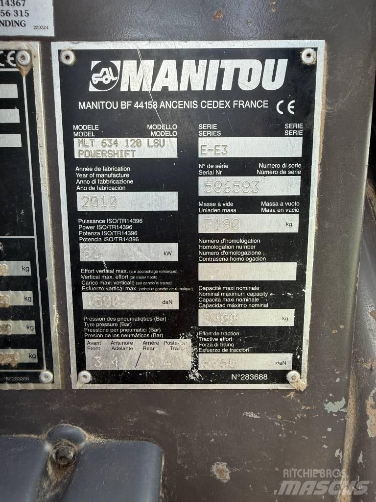 Manitou MLT 634-120 텔러 핸들러