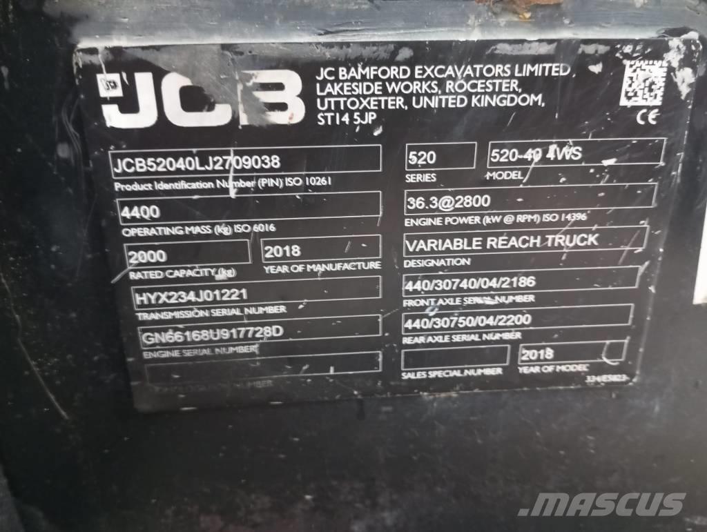 JCB 520-40 텔러 핸들러