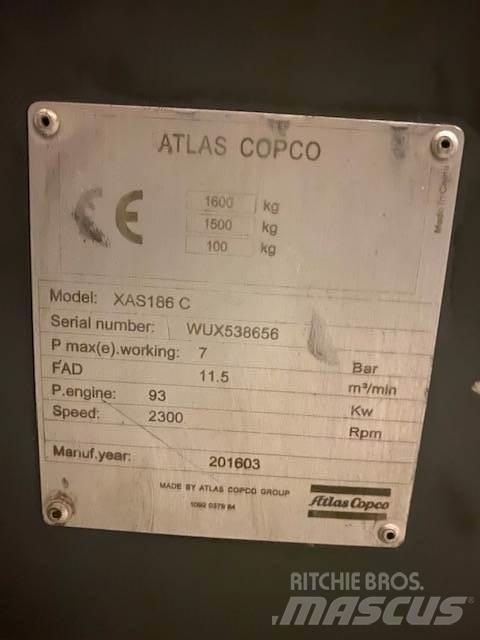 Atlas Copco XAS 186 콤푸레샤