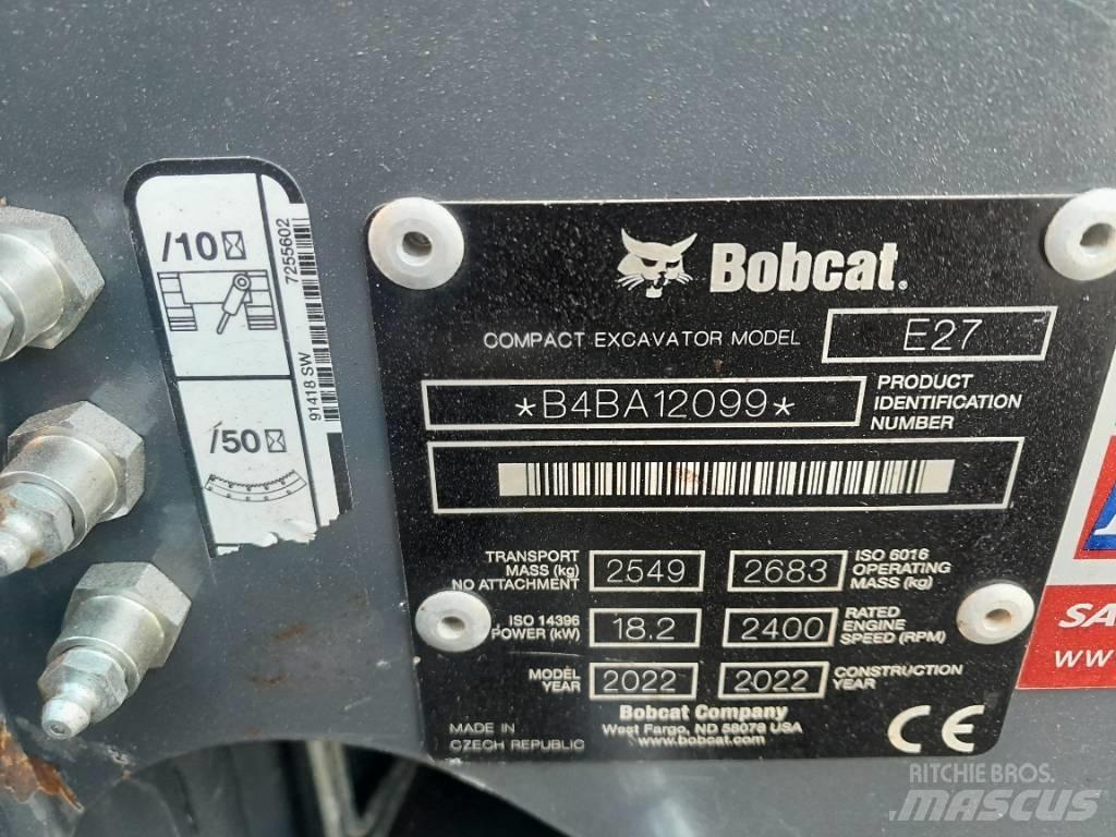 Bobcat E 27 소형 굴삭기 7톤 미만