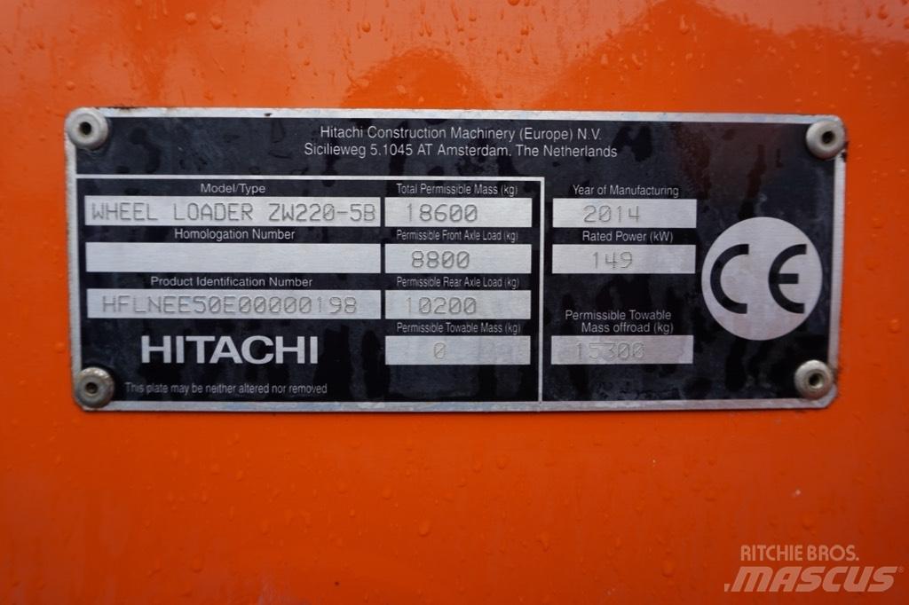 Hitachi ZW 220-5 B  휠로우더