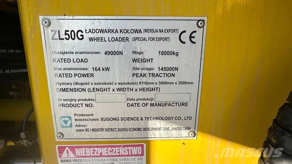 XCMG ZL 50 G  휠로우더