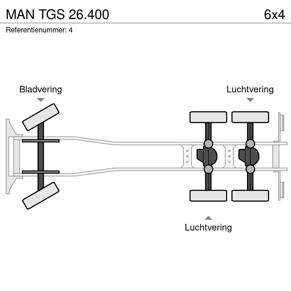 MAN TGS 26.400 훅 리프트 트럭