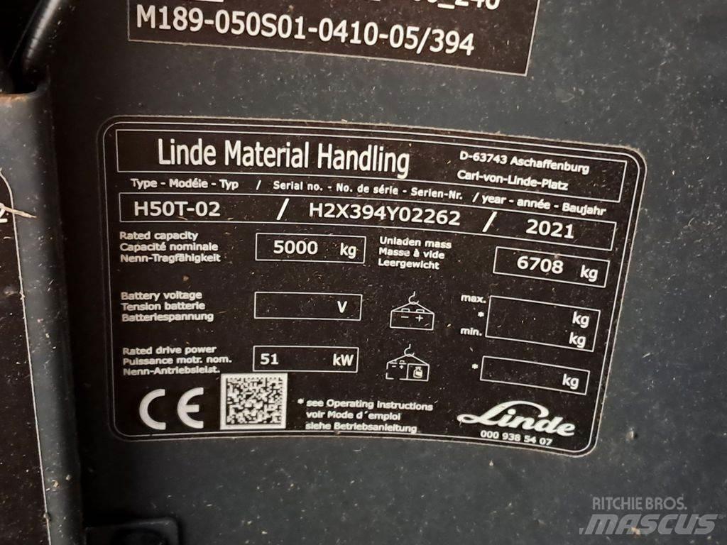 Linde H50T-02 LPG 지게차