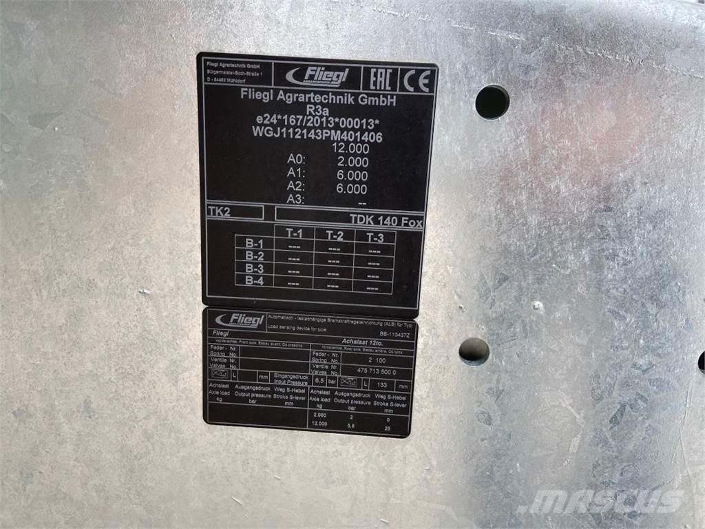 Fliegl TDK 140 FOX 농기계 - 기타