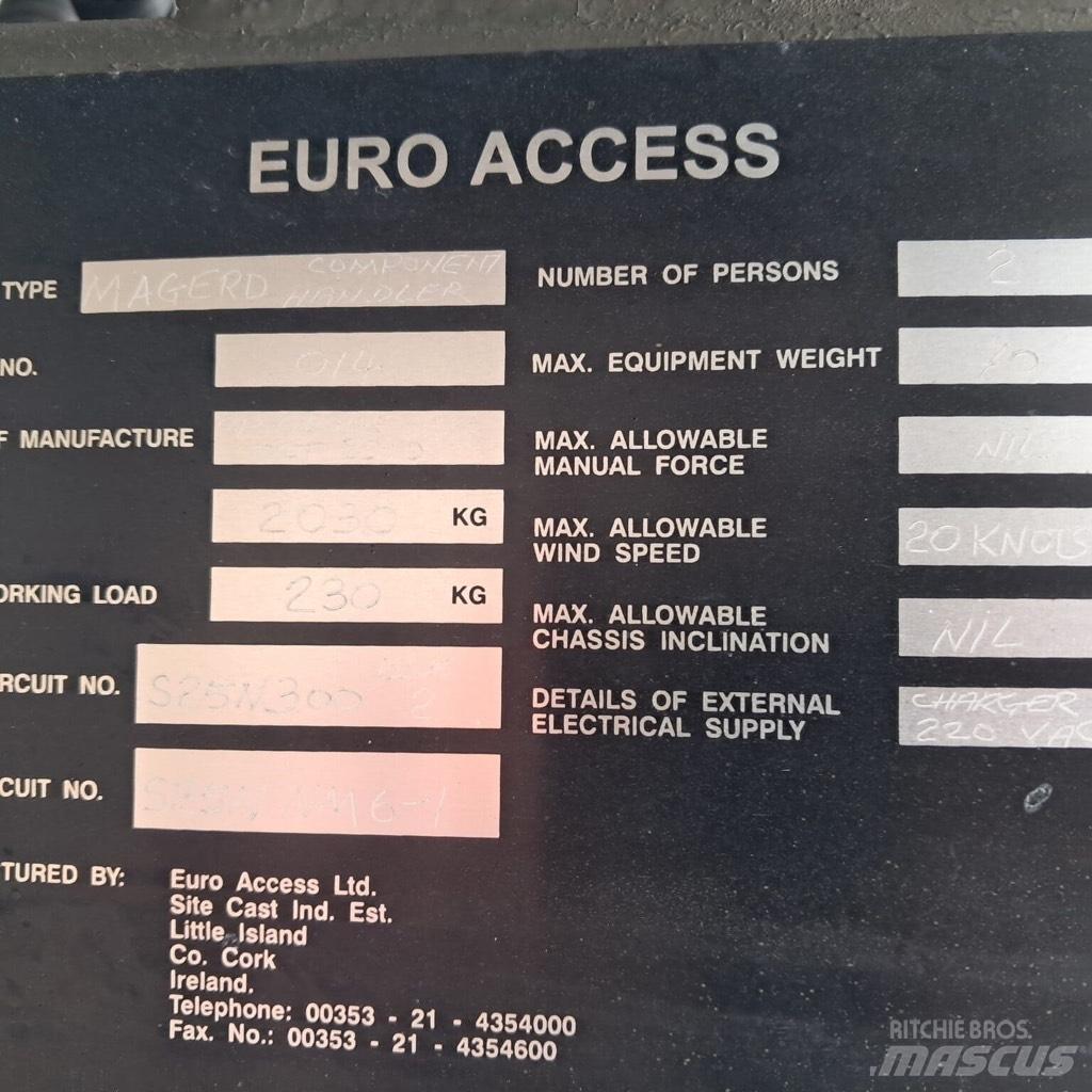 Euro Access Magerd 트레일러 탑재 고소작업대