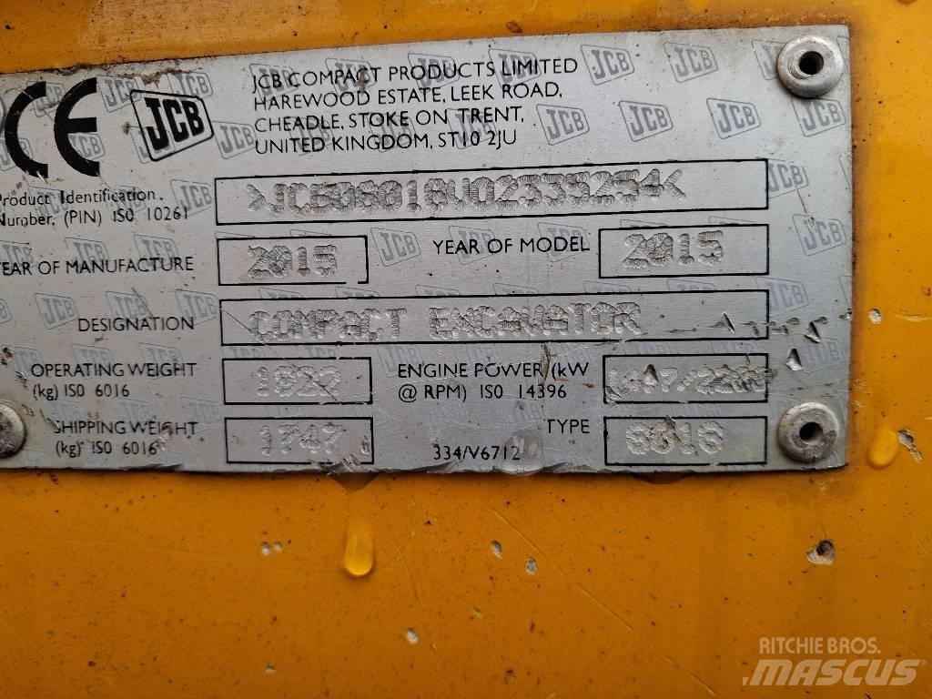 JCB 8018 CTS 소형 굴삭기 7톤 미만