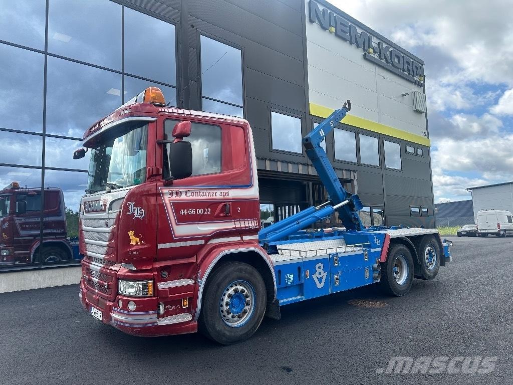 Scania R580 6x2*4 훅 리프트 트럭