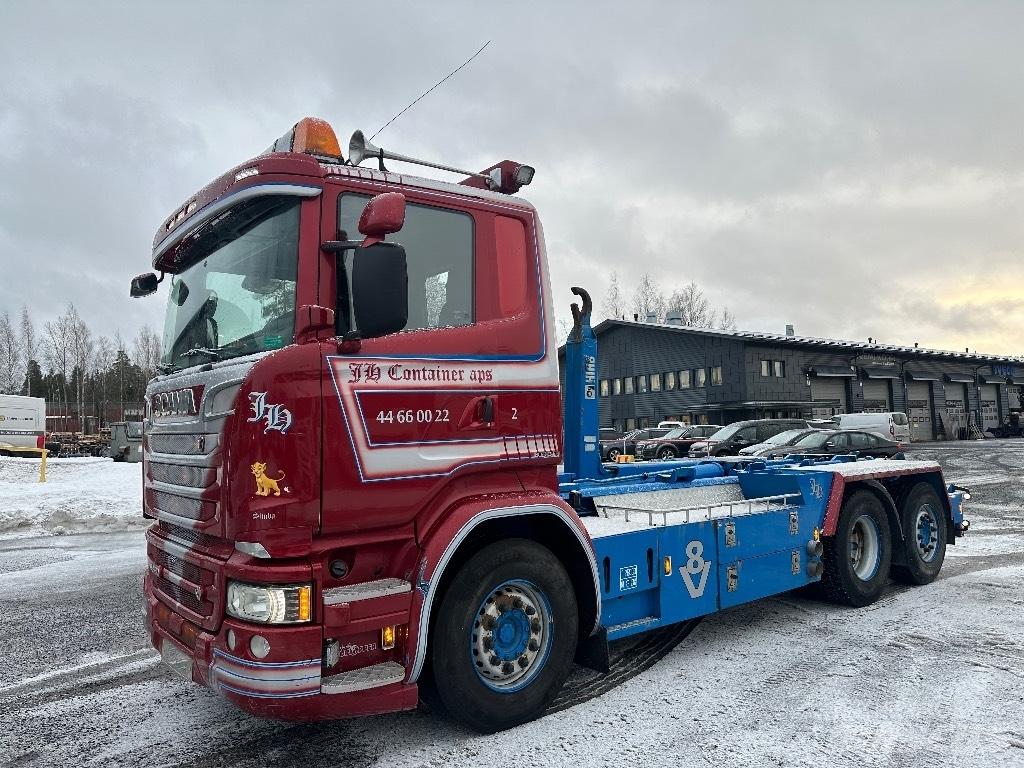 Scania R580 6x2*4 훅 리프트 트럭