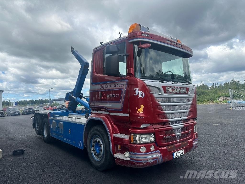 Scania R580 6x2*4 훅 리프트 트럭