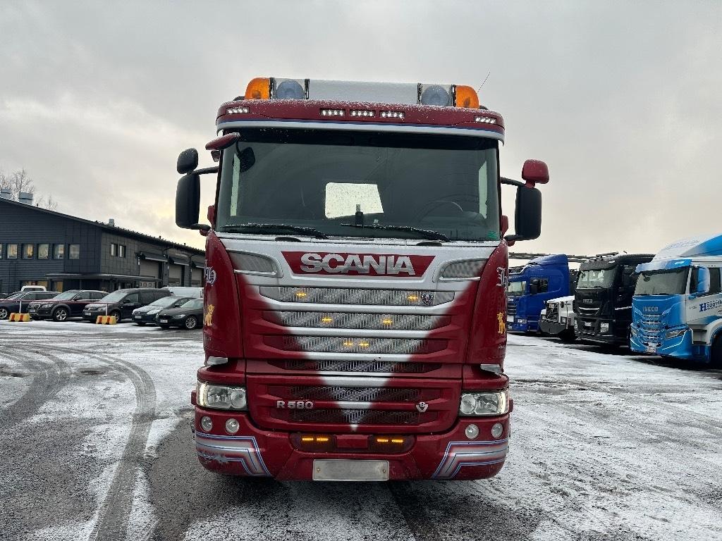Scania R580 6x2*4 훅 리프트 트럭