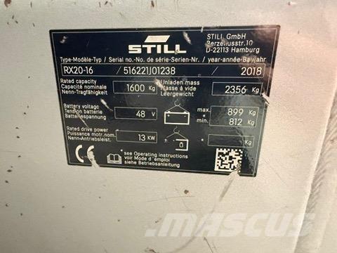 Still RX20-16 전동 지게차