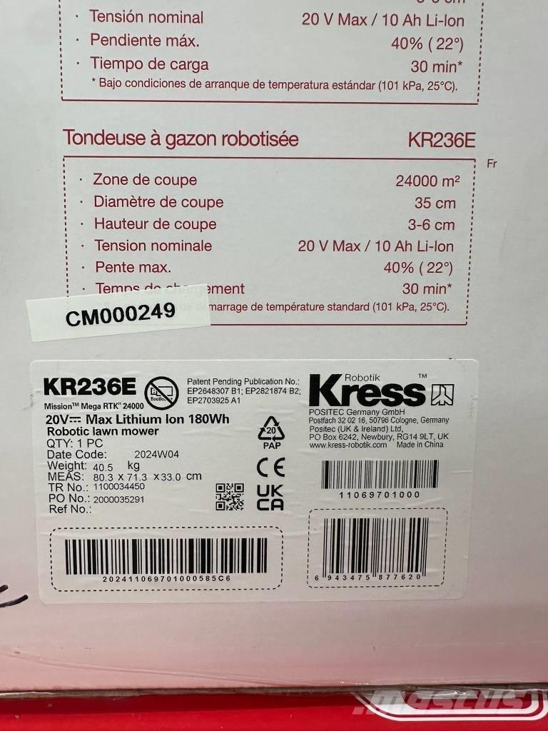 Kress KR236E 로봇형 잔디깎기