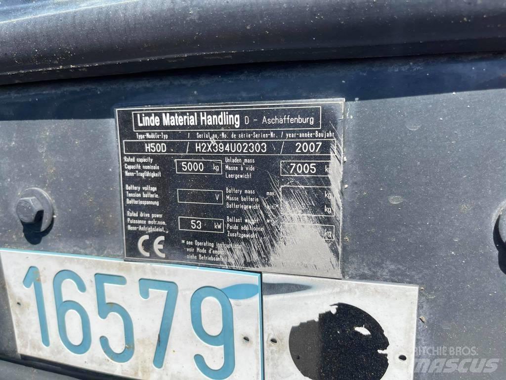 Linde H50D 디젤 지게차