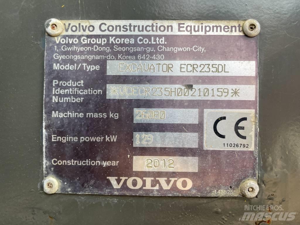 Volvo ECR 235 DL 대형 굴삭기 29톤 이상