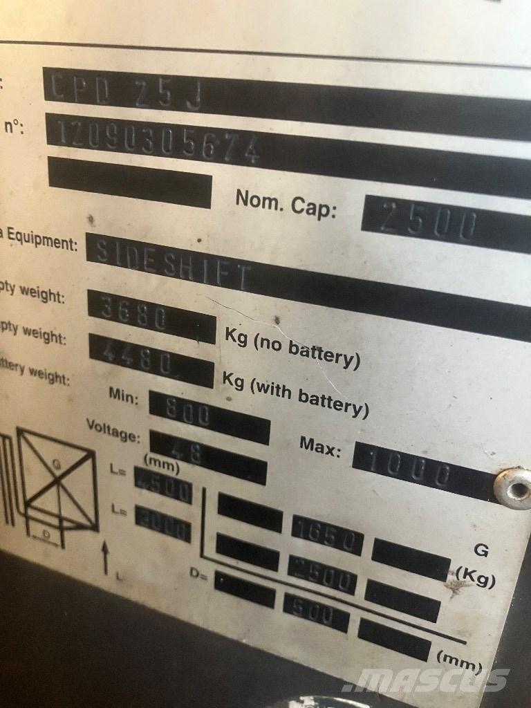 EP heftruck CPD25 전동 지게차