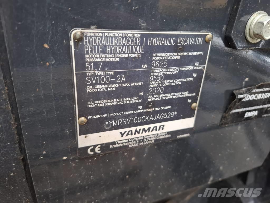 Yanmar SV 100-2A 중형굴삭기 7톤-28톤
