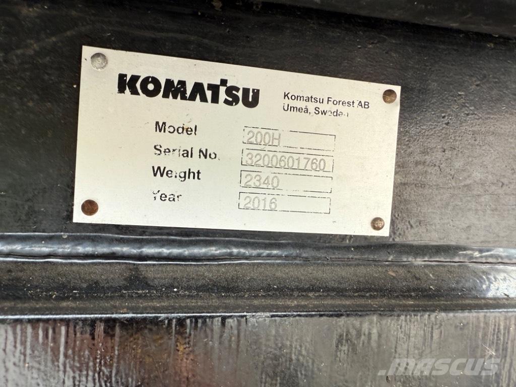 Komatsu 901 원목 하베스터