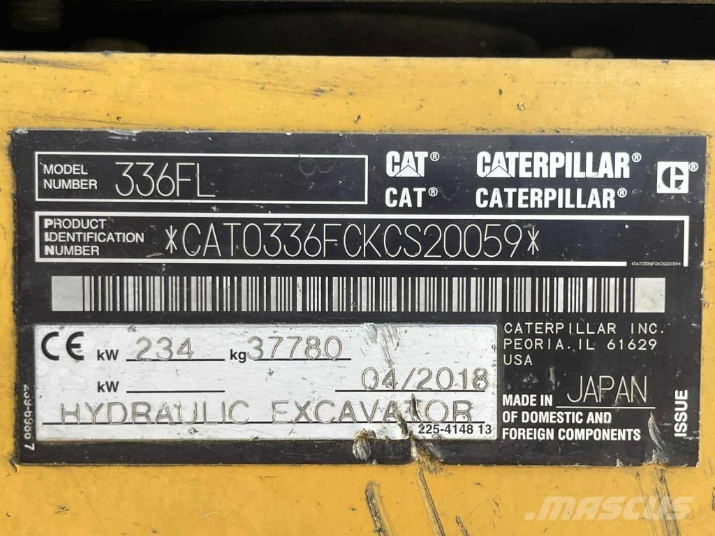CAT 336 FL 대형 굴삭기 29톤 이상