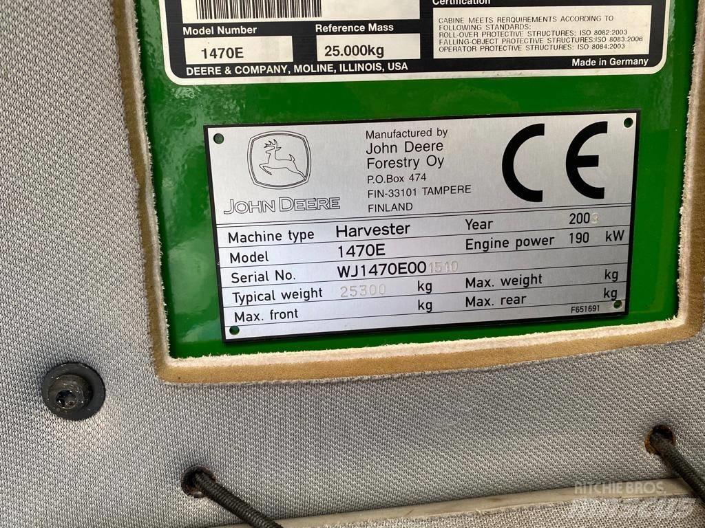 John Deere 1470 E 원목 하베스터