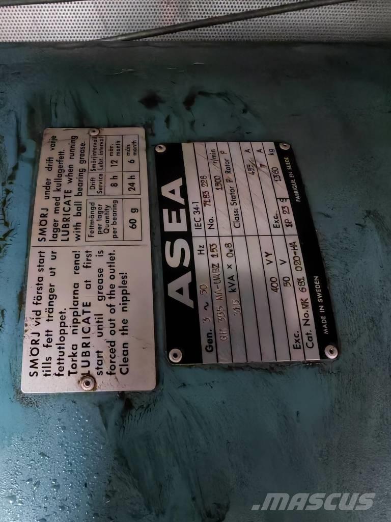 Asea 320kVA 295kW 디젤 발전기
