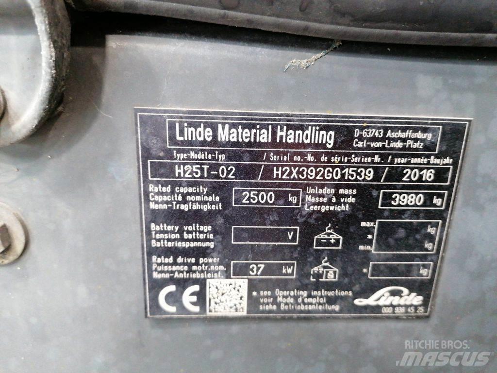 Linde H25T-02 LPG 지게차