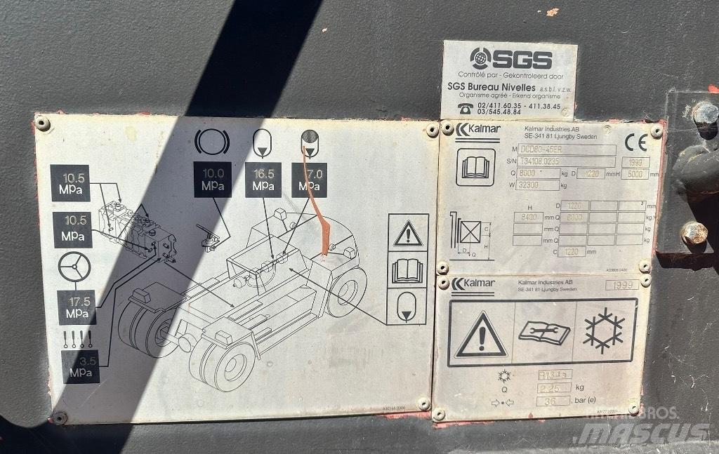 Kalmar DCD 80-45R 디젤 지게차