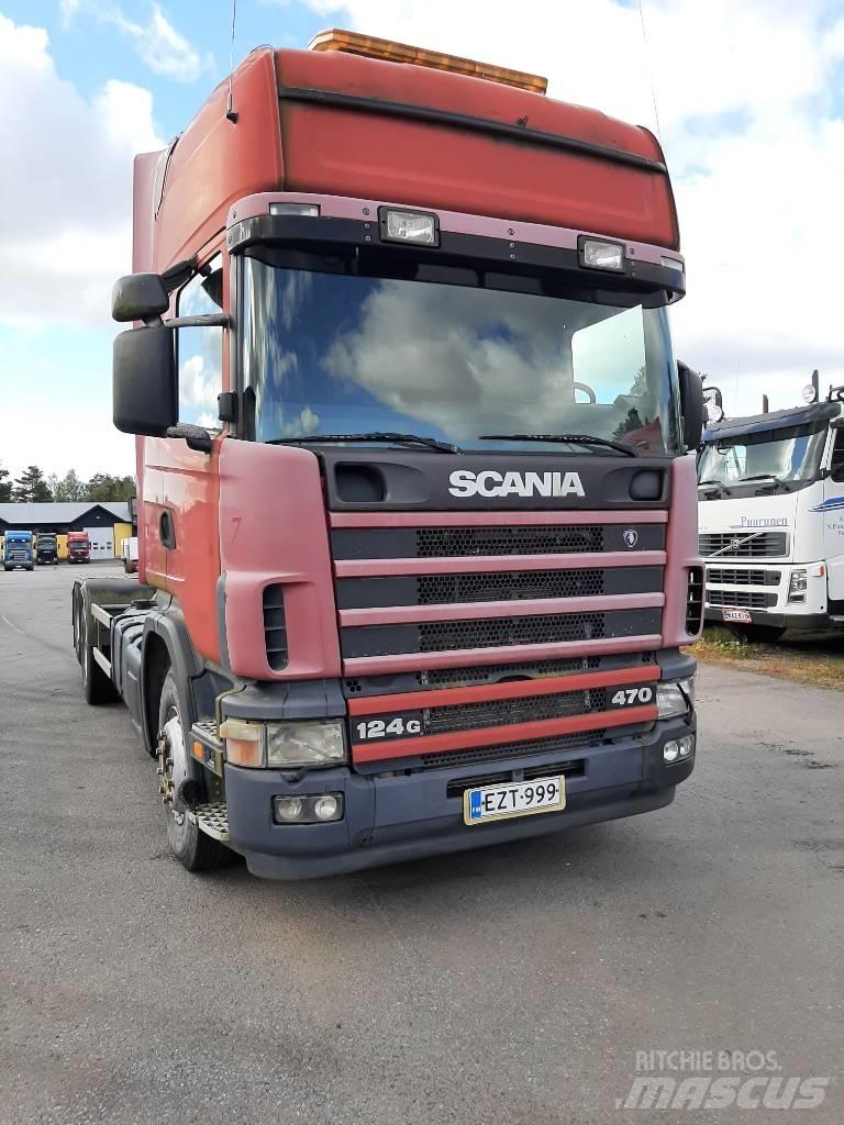 Scania R 124 훅 리프트 트럭