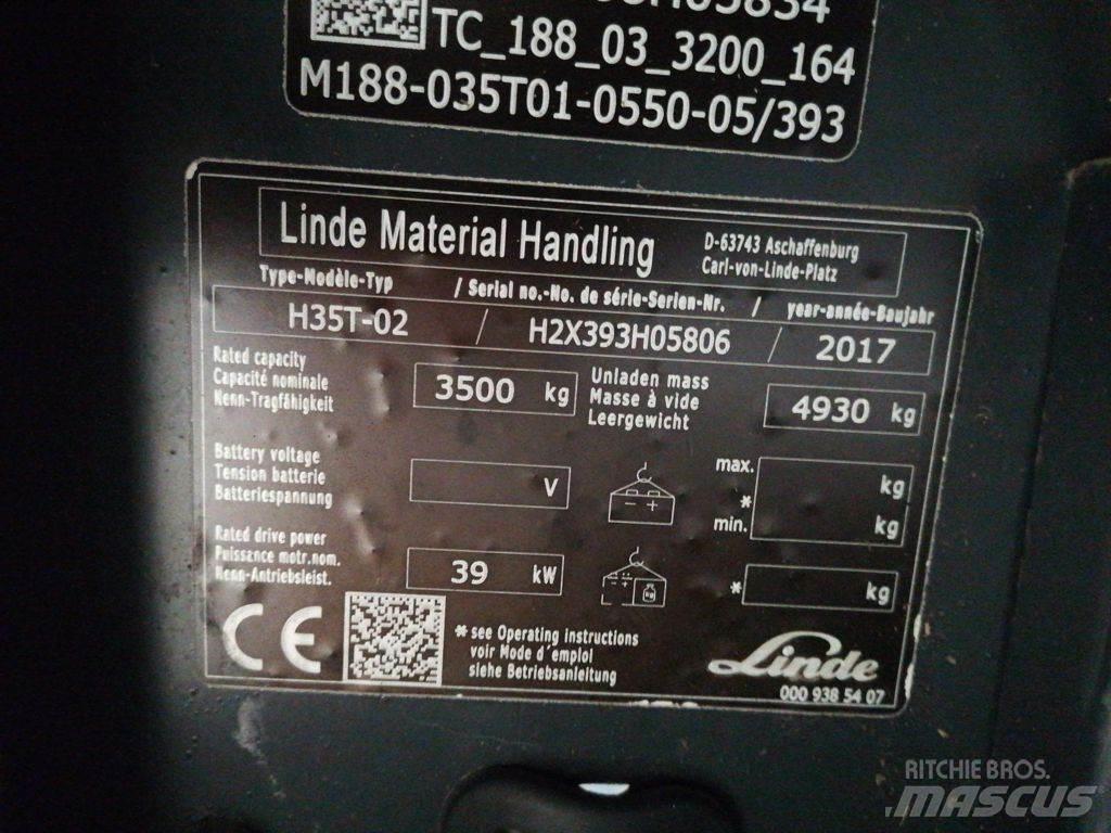 Linde H35T-02 LPG 지게차