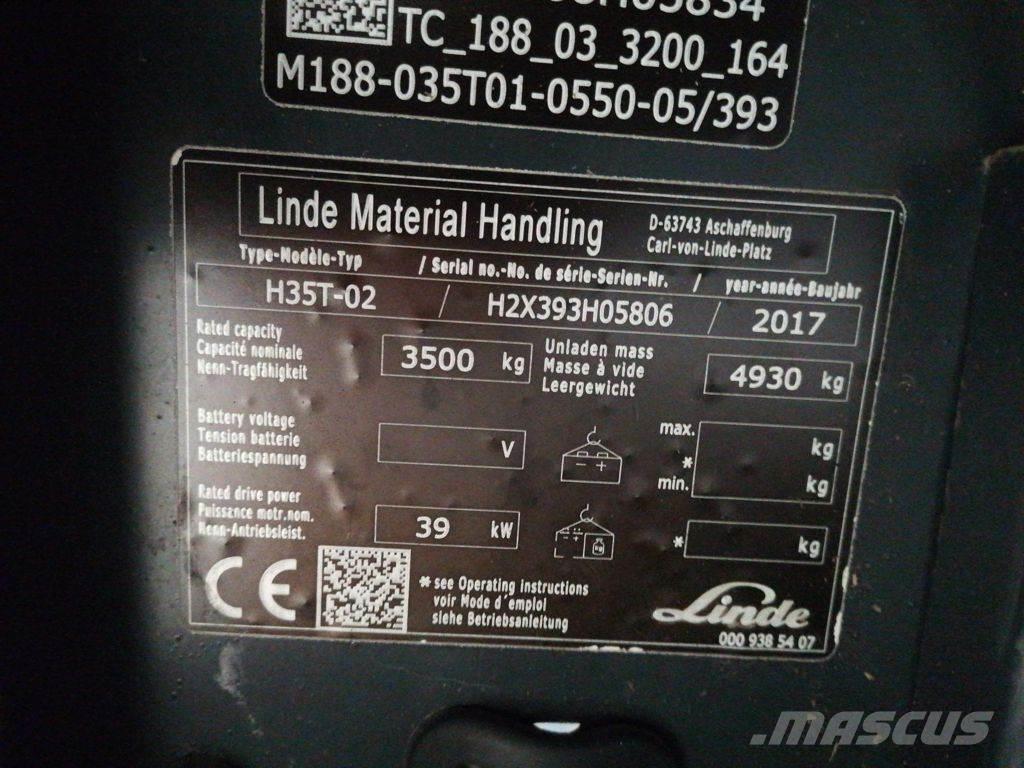 Linde H35T-02 LPG 지게차