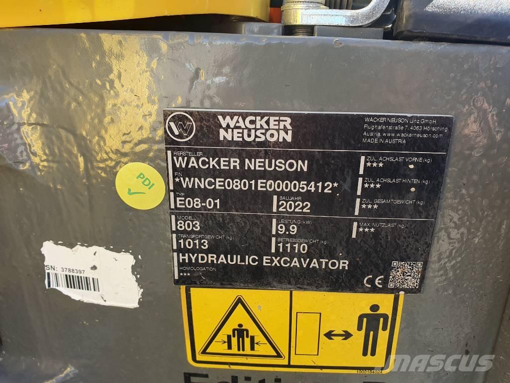Wacker Neuson 803 대형 굴삭기 29톤 이상