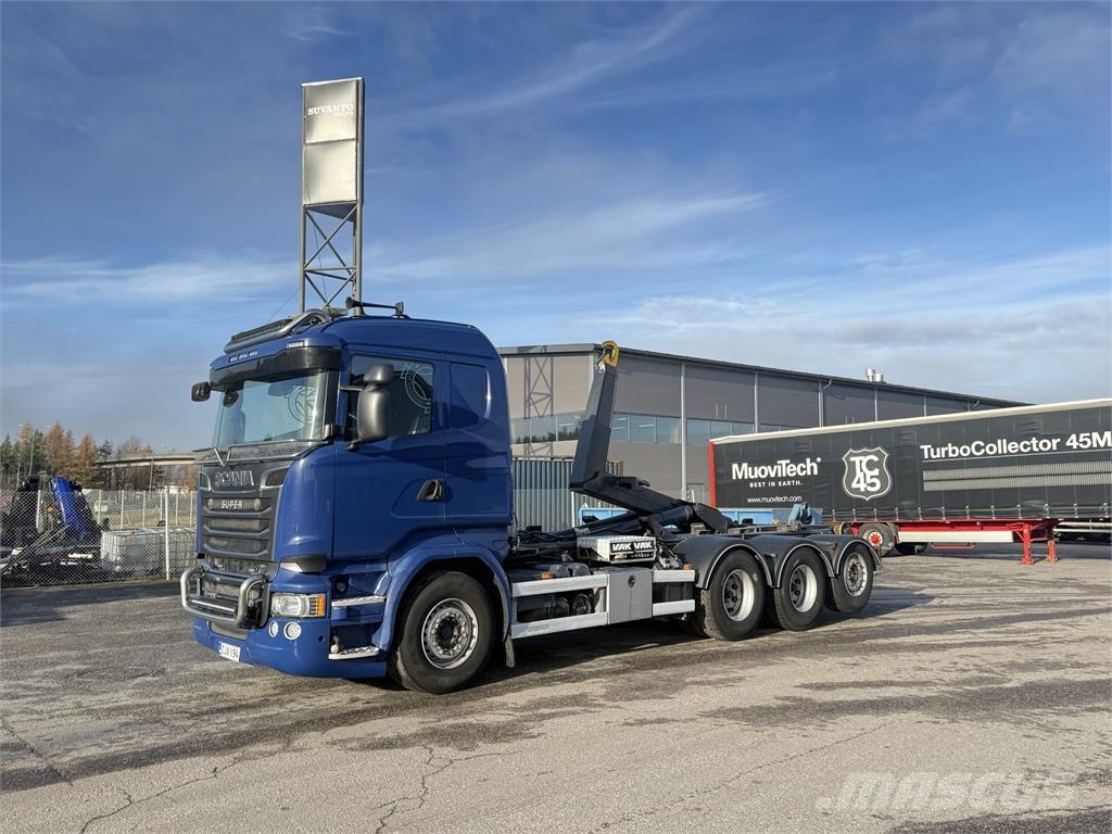 Scania R 730 8X4 훅 리프트 트럭
