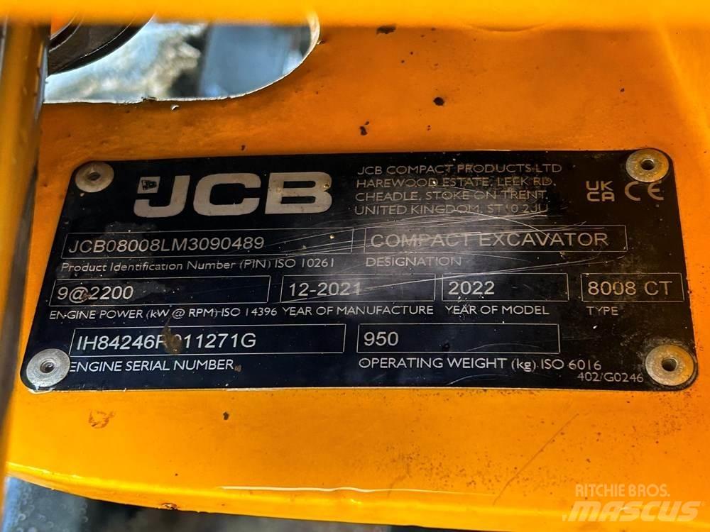 JCB 8008 소형 굴삭기 7톤 미만