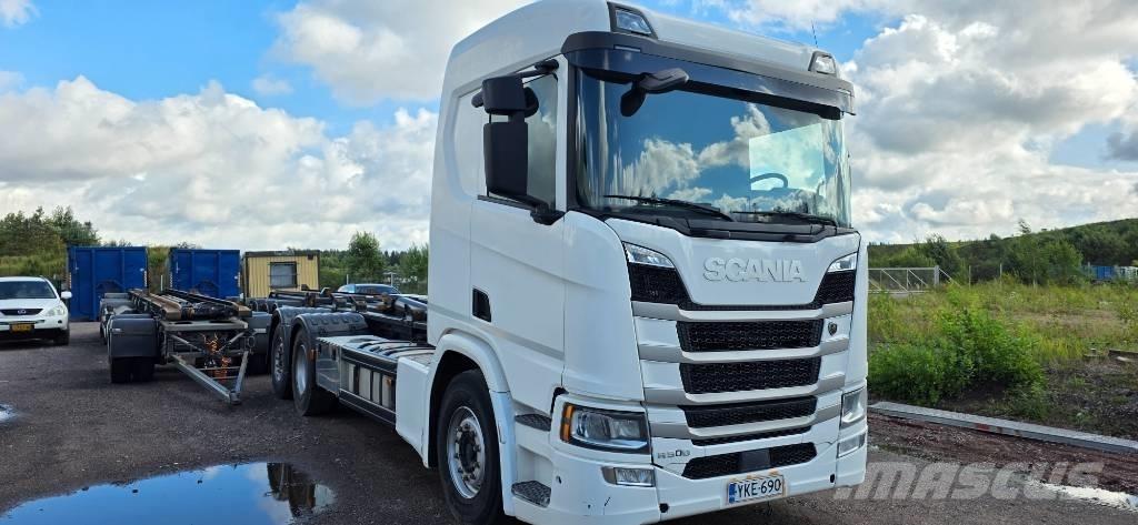 Scania R 500 훅 리프트 트럭