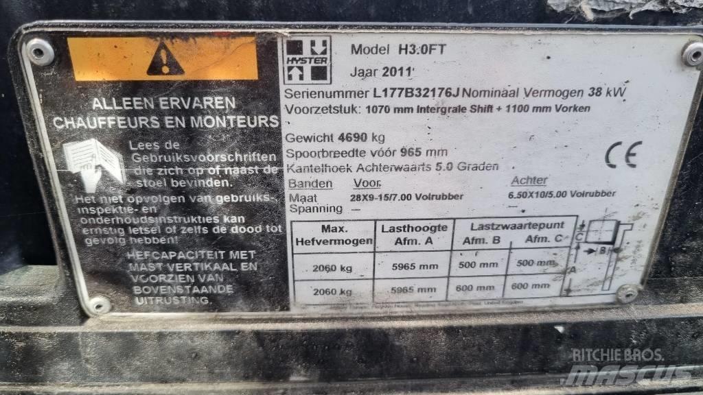 Hyster H 3.00 FT LPG 지게차