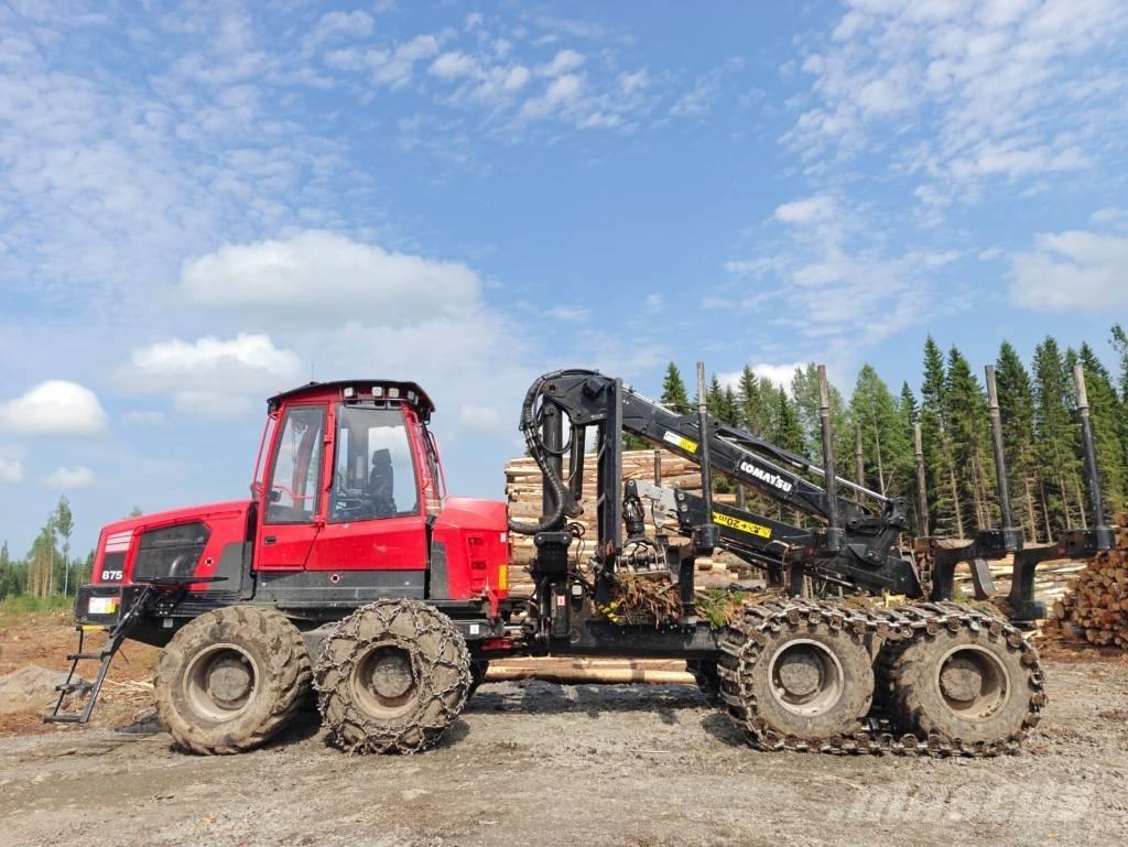 Komatsu 875 원목 포워더
